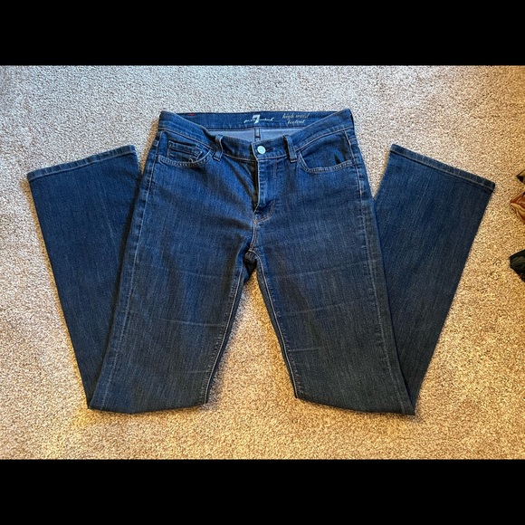 7 For All Mankind High Waist Bootcut Jeans - Picture 7 of 7
